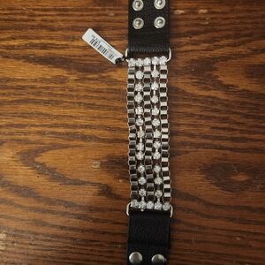 Torrid Black and Silver Chain Bracelet